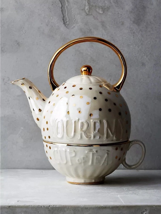 Anthropologie Other - Anthropologie you’re my cup of tea tea pot and cup NWOB